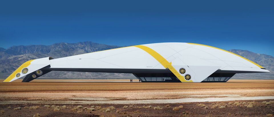 豪華客船コンセプトの未来型飛行船