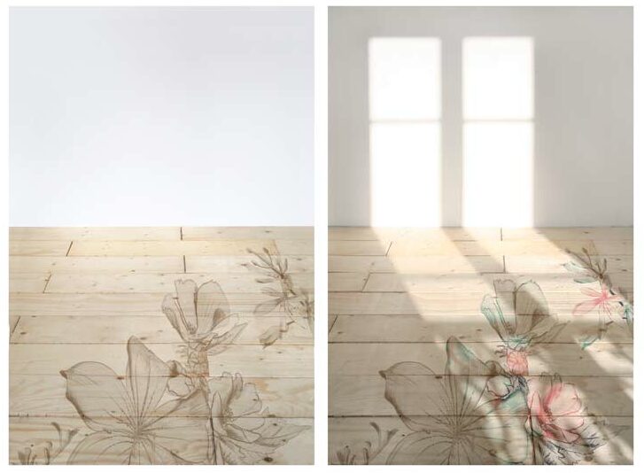 日光がデザインを彩るフォトクロミックスプリント