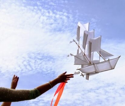 hapticlabの帆船凧 大空を航海するロマン
