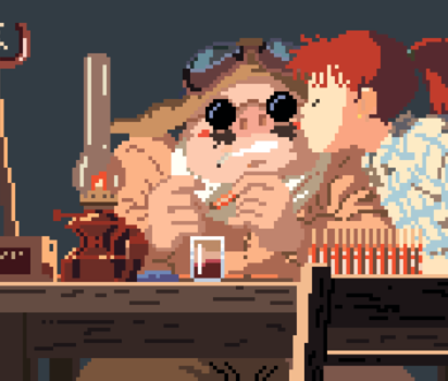 スタジオジブリ名作が彩るピクセルアートの世界