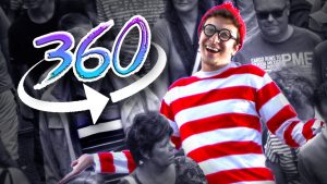 360度周りを見渡してウォーリーを探す動画"Where's Waldo 360"